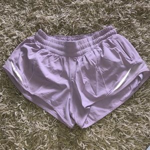 Light purple lululemon shorts